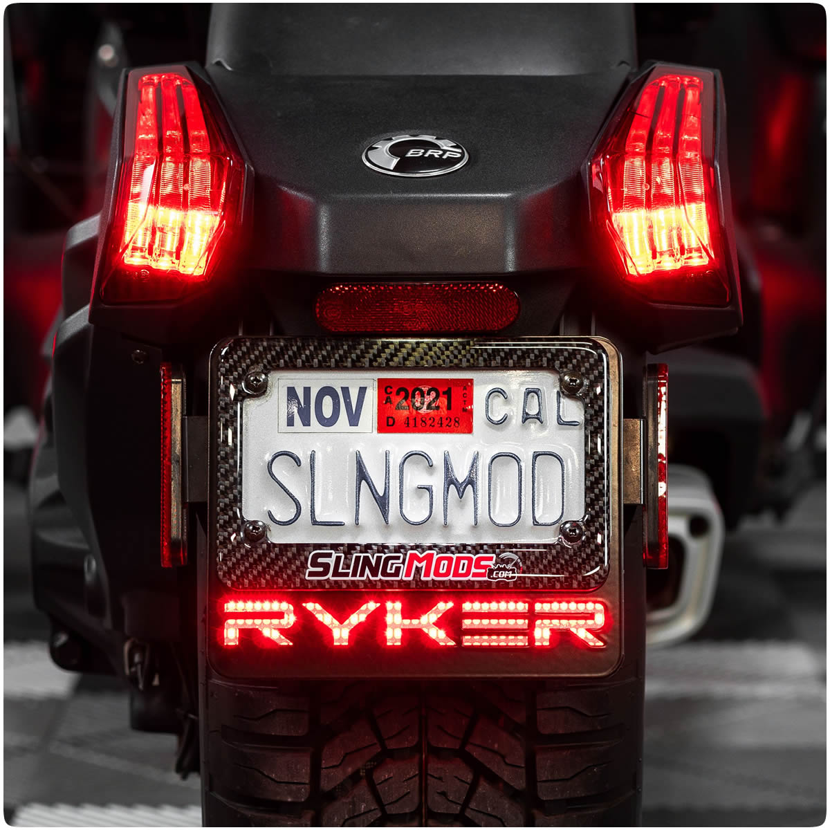 Can-Am Ryker LED License Plate Mount