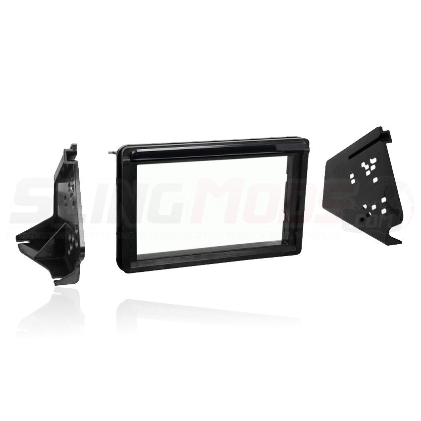 Polaris Slingshot Double Din Stereo Dash Mounting Kit with Splash Guard by  Metra