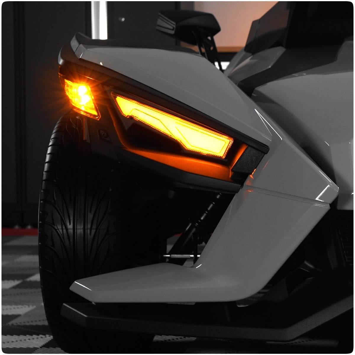 Polaris Slingshot Upper Dual Color LED Replacement Lights with Sequential Signals (Pair)
