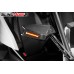 Plug N' Play Plastic Carbon Fiber Pattern Side View Mirror Covers with Amber Turn Signal for the Polaris Slingshot (Set of 2)