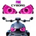 AMR Racing Cyborg Series Headlight Eye Graphics Kit for the Can-Am Ryker (2 Piece Kit)