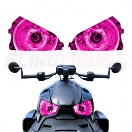 AMR Racing Cyborg Series Headlight Eye Graphics Kit for the Can-Am Ryker (2 Piece Kit)
