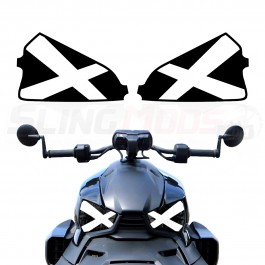 AMR Racing Lights Out Series Headlight Eye Graphics Kit for the Can-Am Ryker (2 Piece Kit)