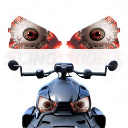 AMR Racing Spliced Series Headlight Eye Graphics Kit for the Can-Am Ryker (2 Piece Kit)