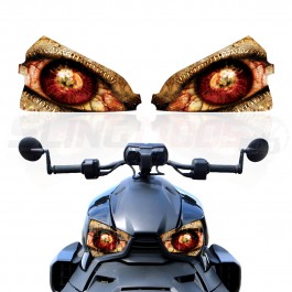 AMR Racing Zippered Series Headlight Eye Graphics Kit for the Can-Am Ryker (2 Piece Kit)