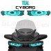 AMR Racing Cyborg Series Headlight Eye Graphics Kit for the Can-Am Spyder RT (Pair) (2020+)