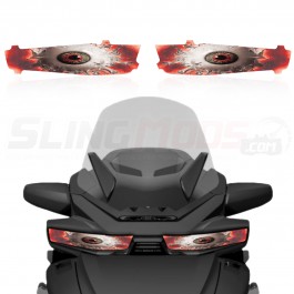 AMR Racing Spliced Series Headlight Eye Graphics Kit for the Can-Am Spyder RT (Pair) (2020+)