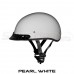 Daytona 1/2 Shell Skull Cap Beanie Helmet with Removable Sun Visor (DOT Approved)