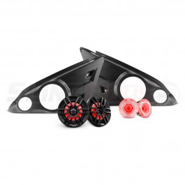 DS18 Armrest Pods with RGB LED 6.5" Speakers & 3.8" Tweeters for the Polaris Slingshot (Pair)