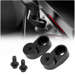 Aluminum Adjustable Side View Mirror Risers for the Polaris Slingshot (Pair)