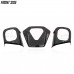 EvolutionR Series Plastic Carbon Fiber Pattern Steering Wheel Trim Kit for the Polaris Slingshot (3 Pieces) (2020+)