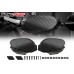 EvolutionR Series Plastic Carbon Fiber Pattern Wind Deflectors for use with Can-Am Ryker Aluminum Handguards (Pair)