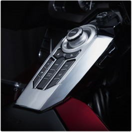 TwinArt Chrome Switch Panel Center Console Cover for the Honda Gold Wing (2018+)