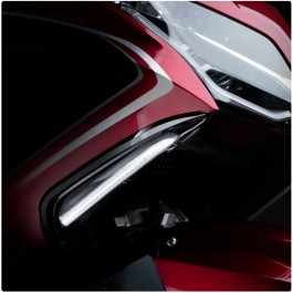 TwinArt Vent Trim with LED Running Lights & Amber Turn Signals for the Honda Gold Wing (Set of 2) (2018+)