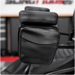 Hopnel Armrest Pouch for Can-Am Spyder F3 & RT models equipped with our Show Chrome Passenger Armrests