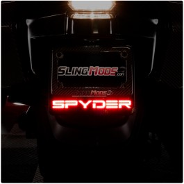 Hypnotic Concepts Plug N' Play LED Aluminum License Plate Mount for the Can-Am Spyder RT (2020+)