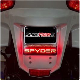 Hypnotic Concepts Plug N' Play LED Aluminum License Plate Mount for the Can-Am Spyder RT (2010-19)