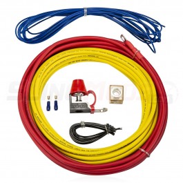 Kicker 8-Gauge Marine Grade Aftermarket Amplifier Installation Wiring Kit for the Polaris Slingshot
