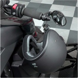 LidLox Handlebar Helmet Lock Kit for Can-Am Ryker's with Stock Mirrors (Twin Pack)