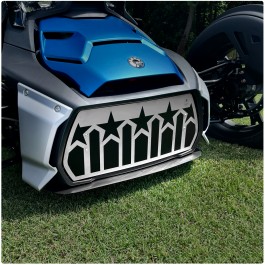RykerMod Premium Stainless Steel Patriot Center Grille for the Can-Am Ryker