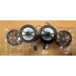 Minor Blemish - Kicker KM Series 6.5" RGB LED Marine Coaxial Speakers (Pair)
