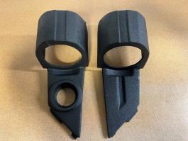 Open Box - UAS Front & Rear Facing Headrest 6.5" Speaker Pods for the Polaris Slingshot (Set of 2) Black Textured (Standard)