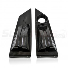 CLOSEOUT - Real Carbon Fiber Replacement Rear Deck Humps for the Polaris Slingshot (Set of 2)