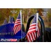 Show Chrome Flag Pole Kit with American Flag for the Polaris Slingshot (Single)