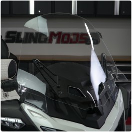Show Chrome Wide Clear Touring Windshield for the Can-Am Spyder RT