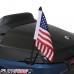 Black Trunk Mounted Flag Pole Kit for the Can-Am Spyder F3 Limited (2017+) & RT Limited (2020+)