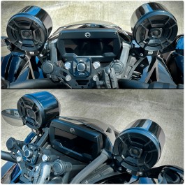 CLOSEOUT | Polk / Infinity Dual 6.5" Bluetooth Audio System with 12V Docking Station for the Can-Am Spyder F3 / F3S