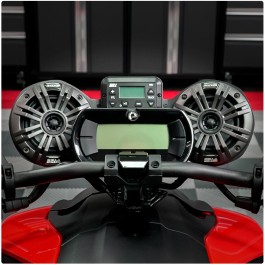 SSV Works Plug N' Play 2-Speaker Bluetooth Audio System for the Can-Am Ryker