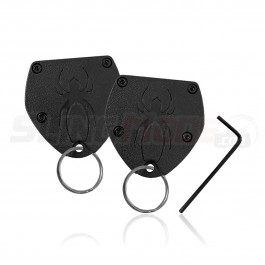 Black Widow Plastic Key Covers with Key Rings for the Can-Am Spyder (Set of 2) (2008+)