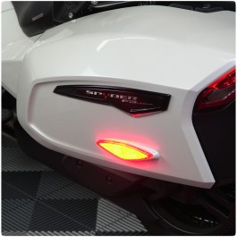 1 White Motorcycle LED Plate Accent Bolt Street Can Am Spyder JDubz