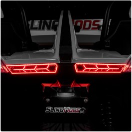 TricLED Afterburner Tail Lights with Integrated Running, Brake & Sequential Turn Signals for the Polaris Slingshot (Pair) (2020+)