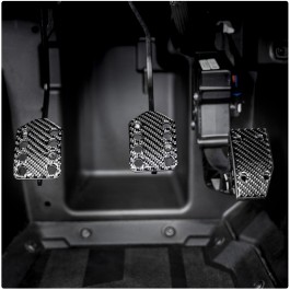 Tufskinz Peel & Stick Fitted Pedal Covers for the Polaris Slingshot (Manual Transmission Only) (2017+) (3 Piece Kit)