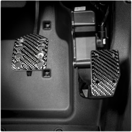 Tufskinz Peel & Stick Fitted Pedal Covers for the Polaris Slingshot (AutoDrive Transmission Only) (2020+) (2 Piece Kit)