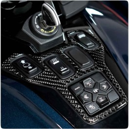 Tufskinz Peel & Stick Center Console Switch Panel Accent for the Can-Am Spyder RT (2020+)