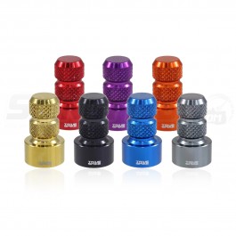 Knurled Billet Aluminum Colored Valve Stem Covers for the Can-Am Ryker (4 Pack)