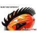 CLEARANCE | Rubber Peel & Stick Angled Mohawk Spike Strip for use with most Helmets