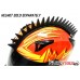 CLEARANCE | Rubber Peel & Stick Saw Blade Mohawk Spike Strip for use with most Helmets