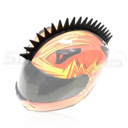 Rubber Peel & Stick Saw Blade Mohawk Spike Strip for use with most Helmets