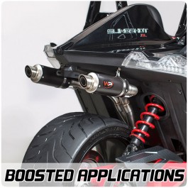 Welter Turbo / Supercharged Compatible "Dual" Series Rear Exit Exhaust System for the Polaris Slingshot