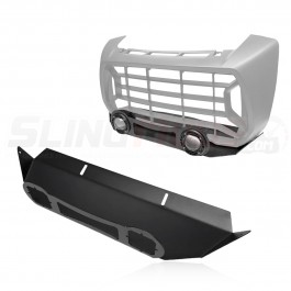 ZSW Front Skid Plate / Radiator Protector with Dual Round LED Driving Lights for the Can-Am Ryker