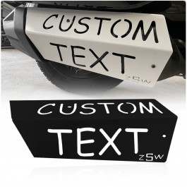 ZSW Personalized Exhaust Heat Shield with Customizable Color & Text for the Can-Am Spyder F3T & F3 Limited