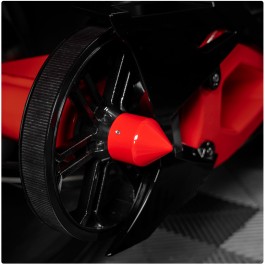 ZSW Billet Aluminum "Spike" Series Rear Axle Nut Cover for the Polaris Slingshot