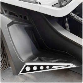 ZSW Dual Layer Honeycomb Front Fender Accent for the Polaris Slingshot (Pair) (2017+)