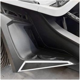 ZSW Dual Layer Smooth Front Fender Accent for the Polaris Slingshot (Pair) (2017+)