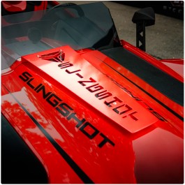 ZSW Dual Layer SS Logo Hood Vent for the Polaris Slingshot