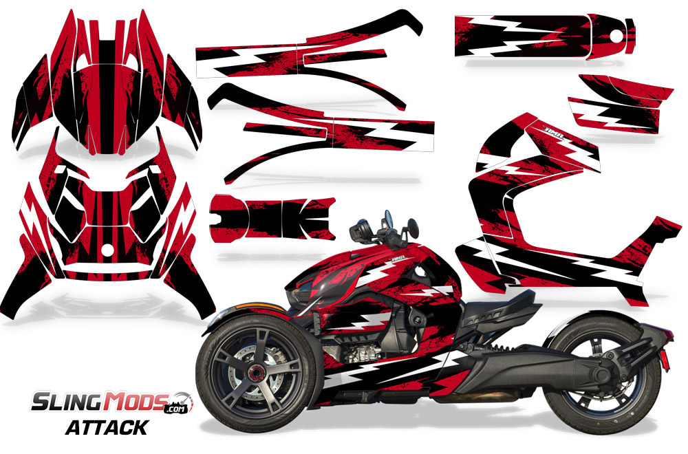 Can Am Ryker Vinyl Decal Graphics Kit by AMR Racing